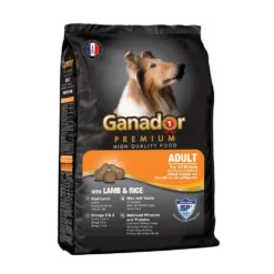 Ganador Premium Adult Dog Food - Real Lamb & Rice Flavor - High Quality